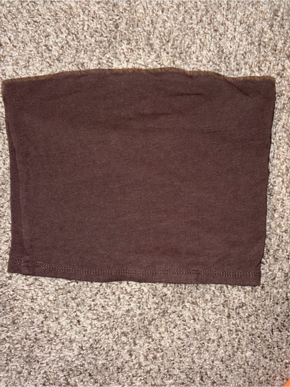 Tilly's Brown Strapless Crop Top